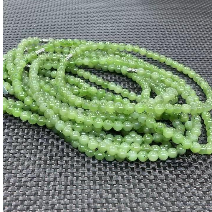 【老郑家】和田玉项链 约8mm (多样性发1件) 微黑点