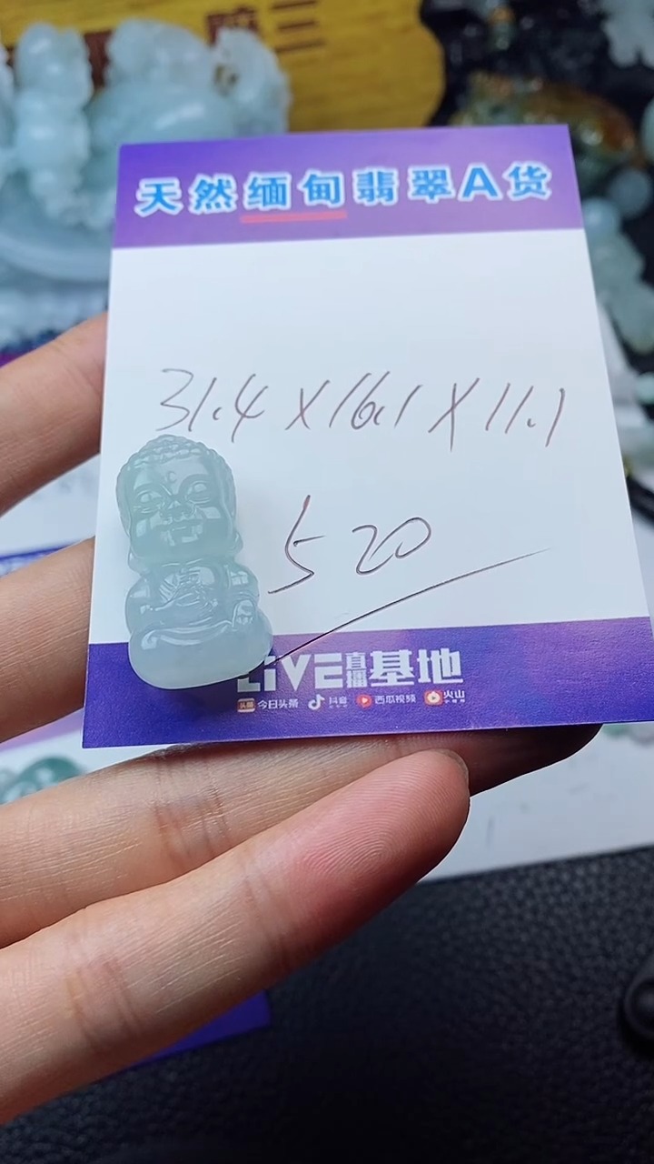 【闪购商品】翡翠颈饰未镶嵌宝宝佛