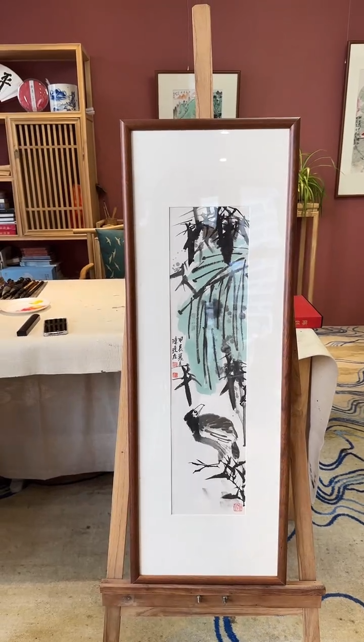 【闪购商品】国画天津人美-陈廷友花鸟1平尺带框