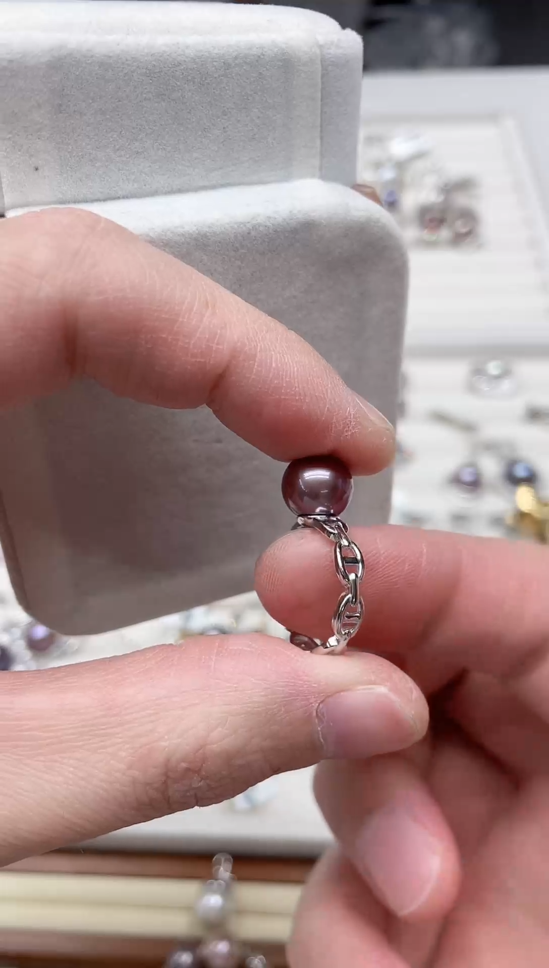 【闪购商品】淡水珍珠戒指银S925镶嵌戒指