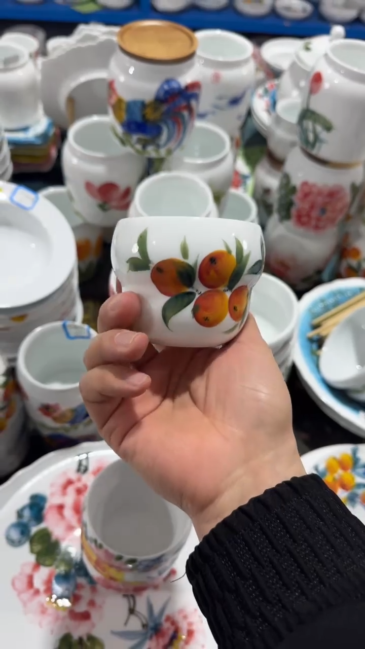 摆件陶瓷景德镇高温瓷（大葫芦杯）