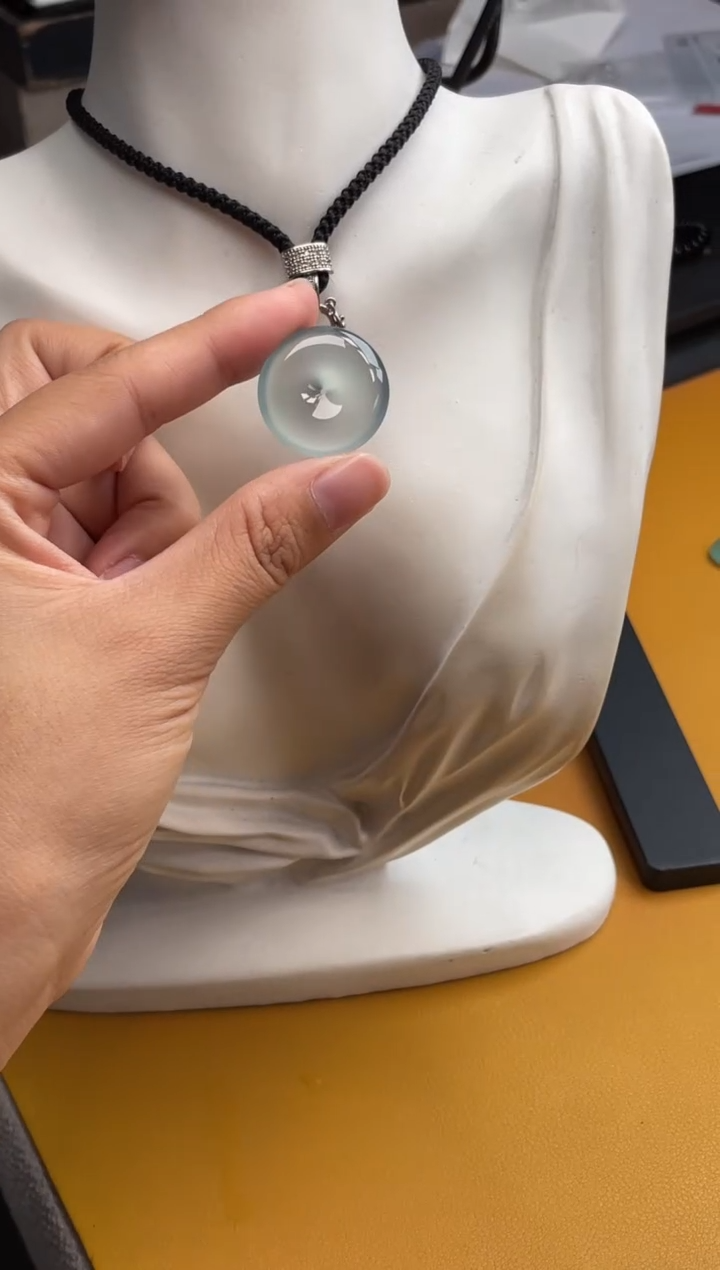 翡翠未镶嵌吊坠(不含链)平安扣 23.6 5.3