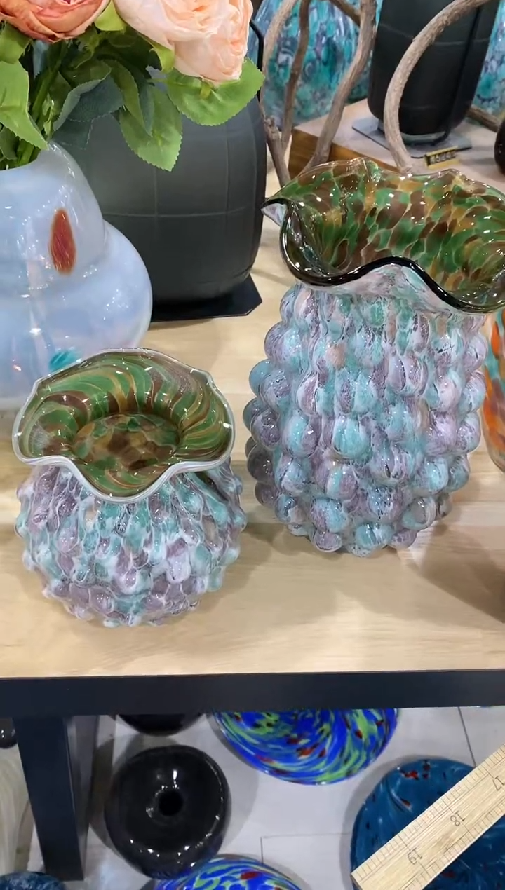 师***L慕忆家手作琉璃花瓶一对