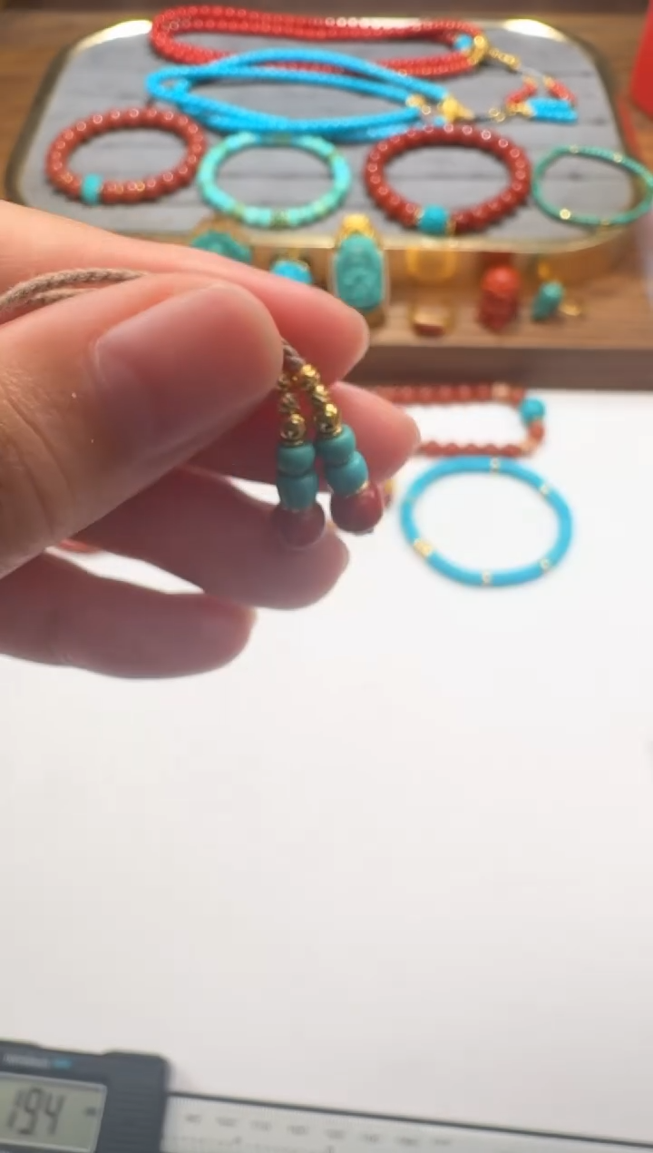 18K金镶嵌配饰配饰南红玛瑙贝*～配饰配饰