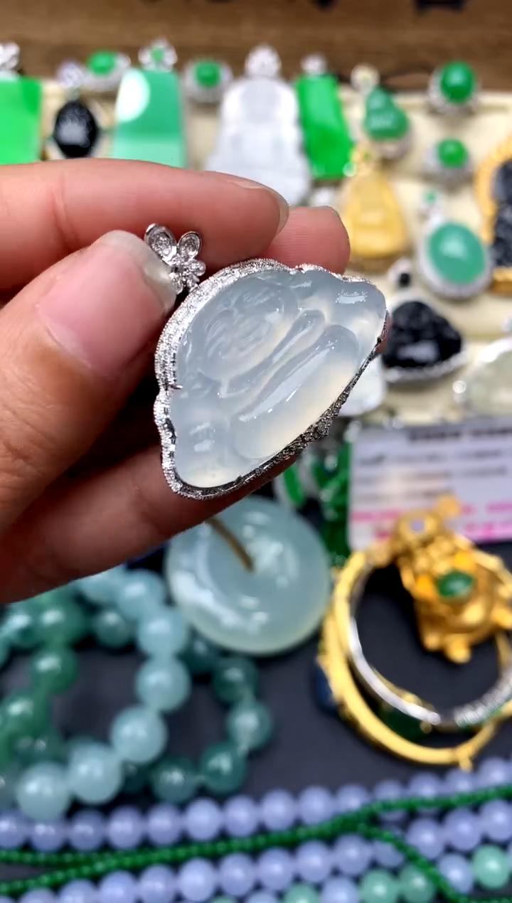 【闪购商品】翡翠颈饰18K金镶嵌366-中国好珍宝