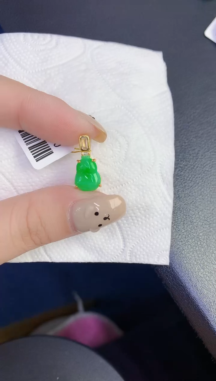 颈饰未镶嵌翡翠缅甸天然翡翠A货