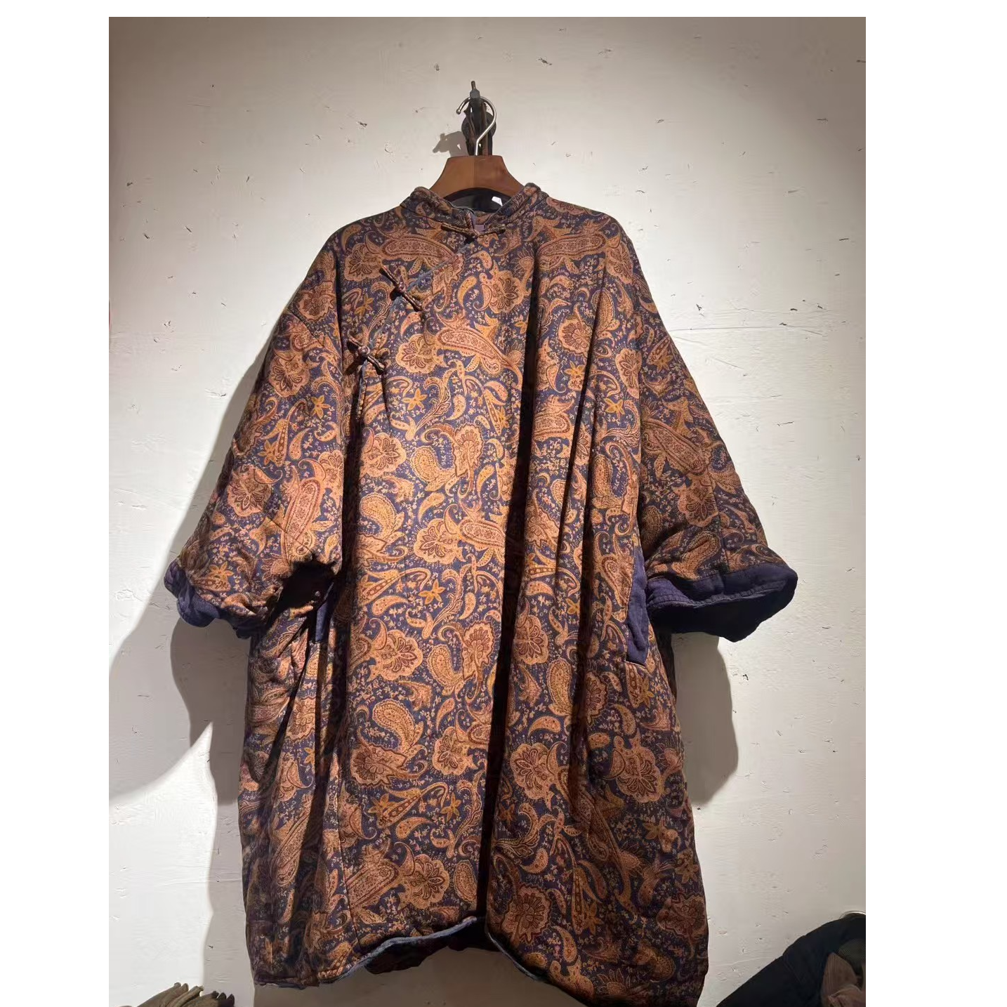 【小姨】分享衣路原创复古花软糯保暖盘扣棉衣，衣长90/180胸围