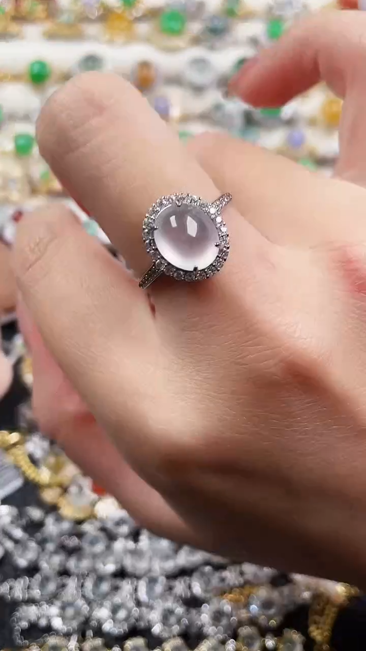 银S925镶嵌戒指翡翠55