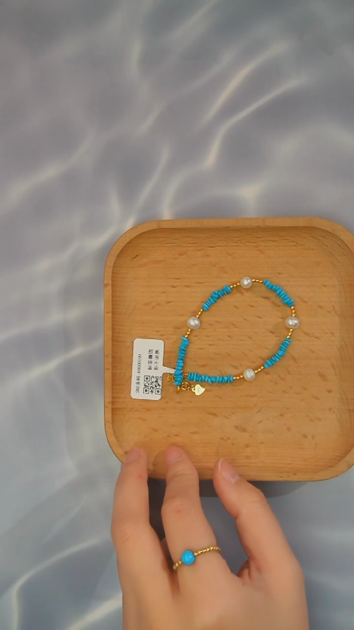 【闪购商品】绿松石手链银S925镶嵌发货一件