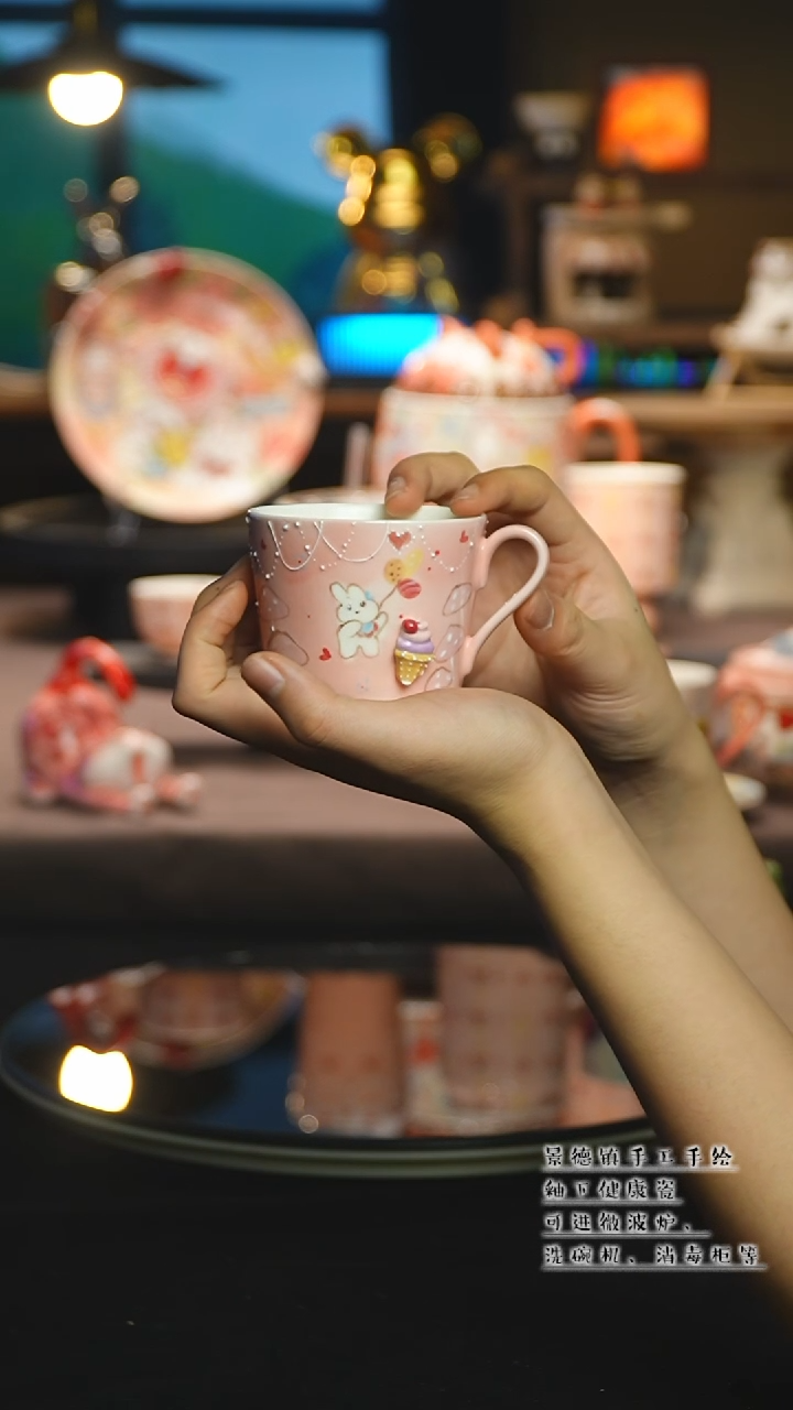 【闪购商品】杯陶瓷景德镇高温釉下彩&W219