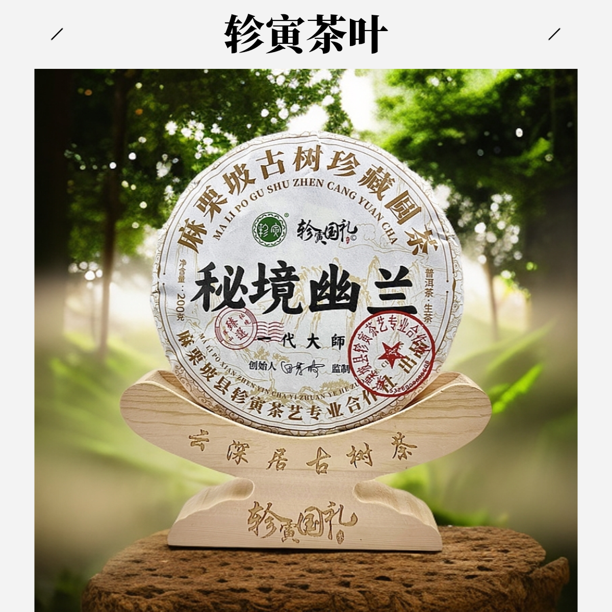 轸寅麻栗坡云深居古树茶（秘境幽兰）普洱茶生茶紧压茶