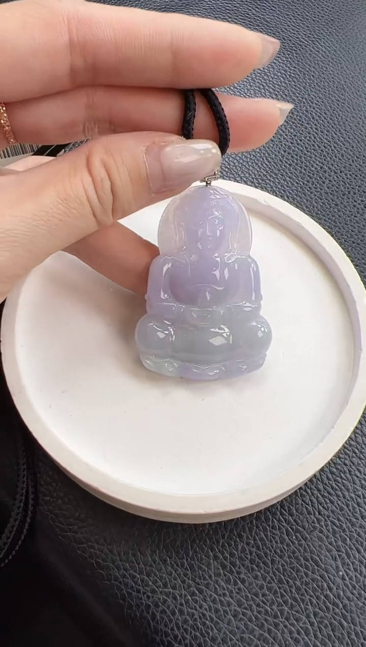 【闪购商品】翡翠颈饰18K金镶嵌观音