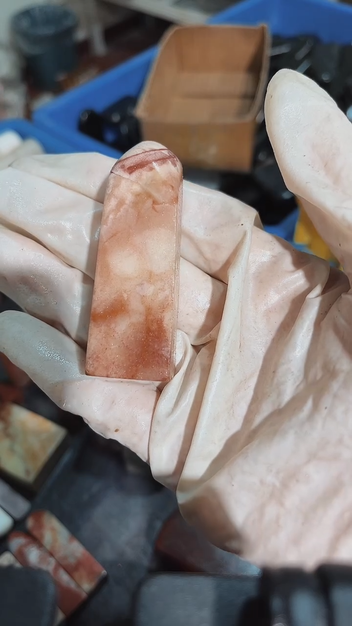 老挝石茕瑕疵不规则章