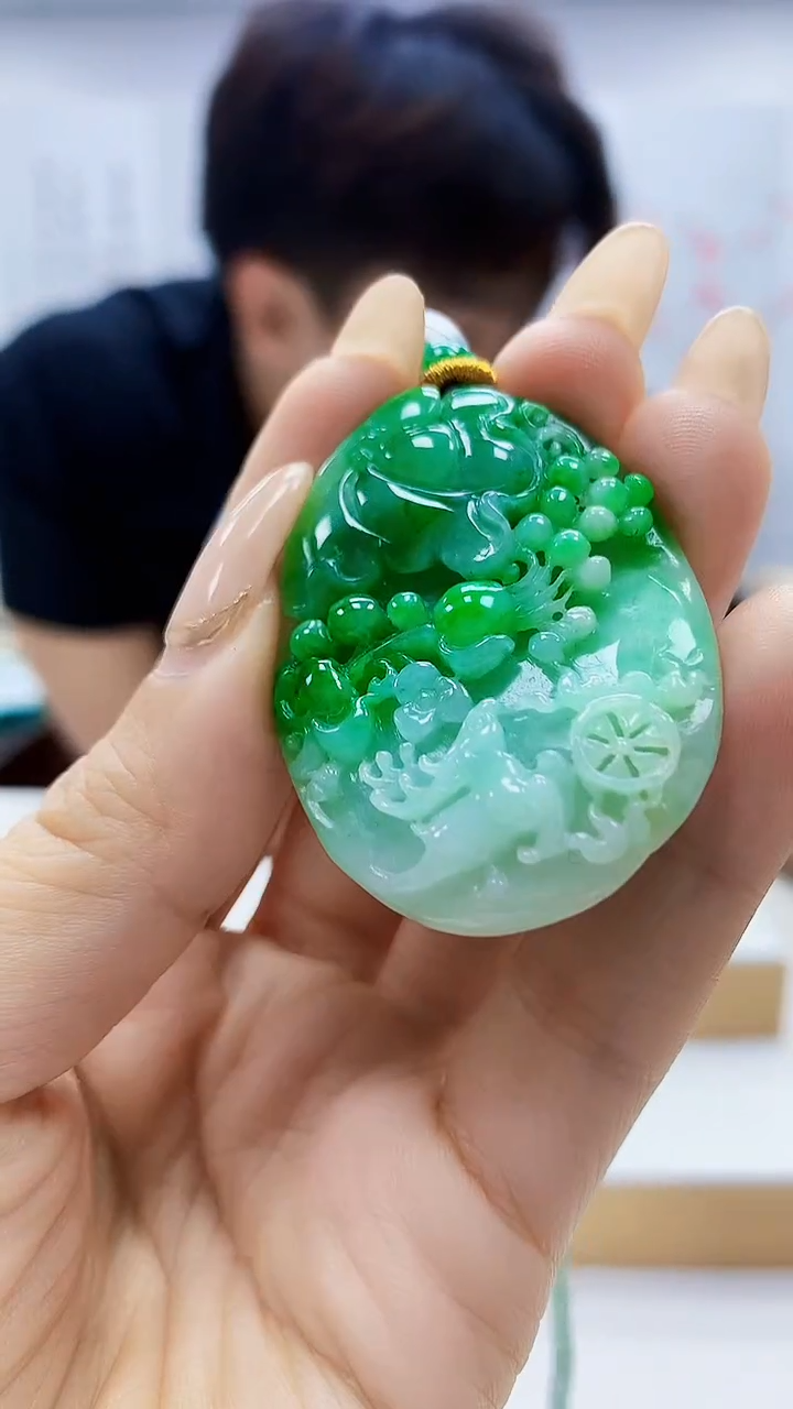 未镶嵌定制翡翠5145ty-毛货挂件20