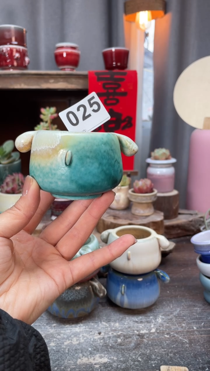 【闪购商品】摆件025小芳知木花盆编号