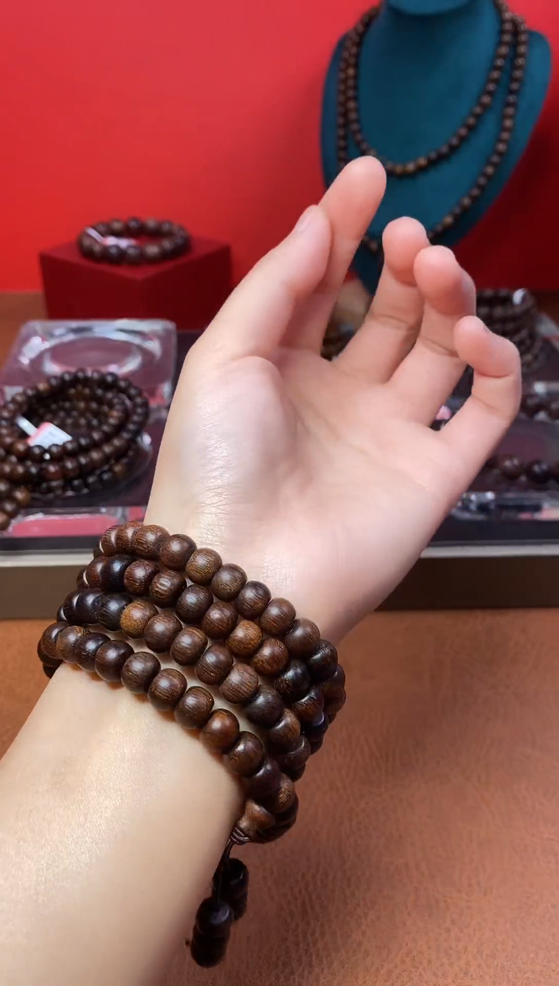 【闪购商品】沉香手串越南富森红土糖芯料HJ421599