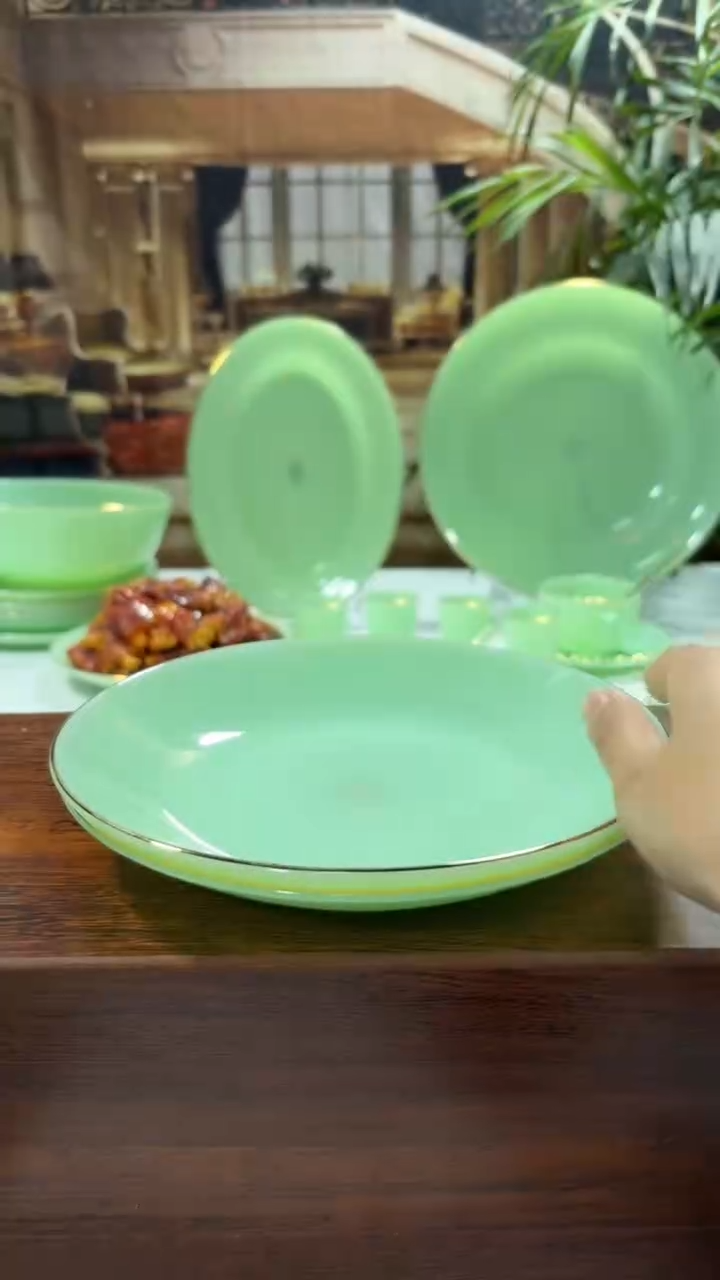 【闪购商品】.... 8英寸深盘4个  玉瓷【贝美】