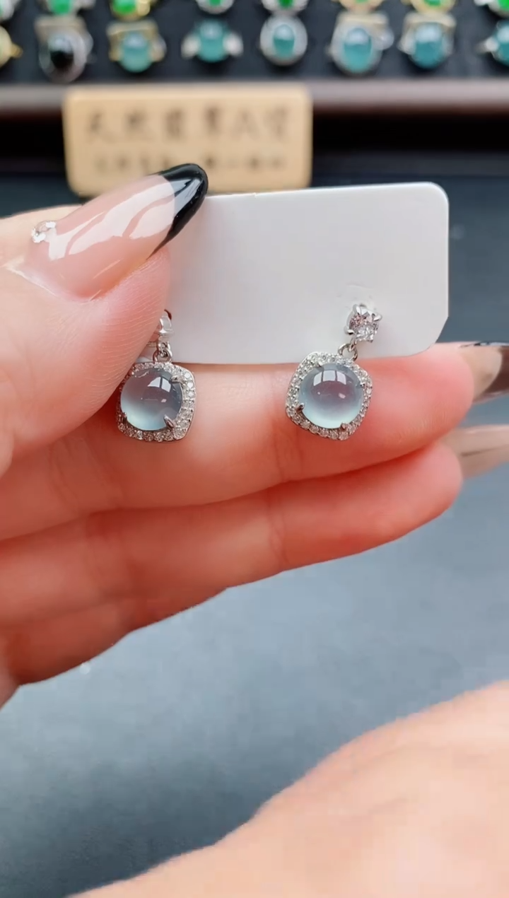 银S925镶嵌戒指翡翠1