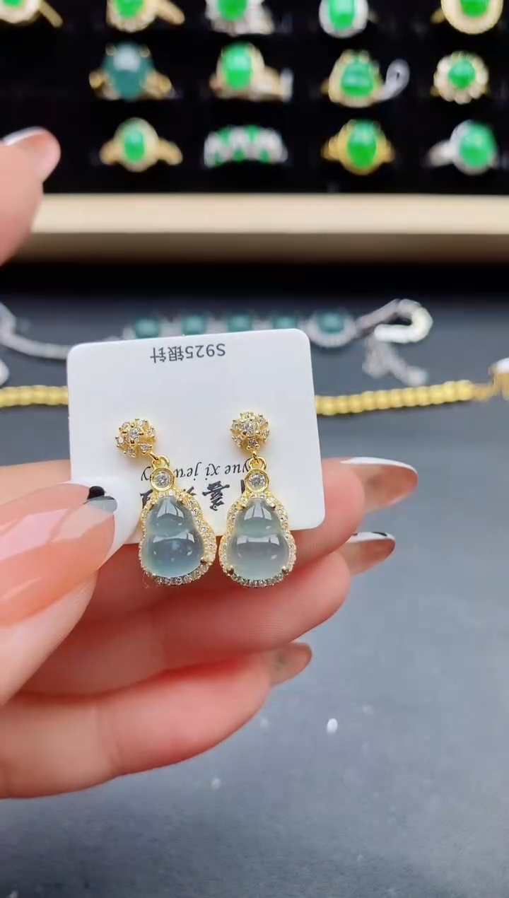 【闪购商品】翡翠戒指银S925镶嵌21321