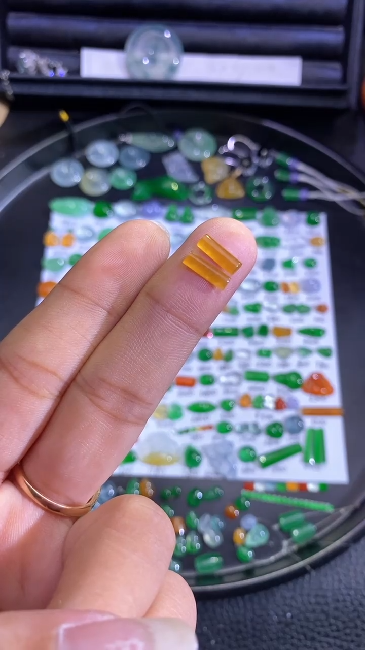 未镶嵌挂件翡翠柱子