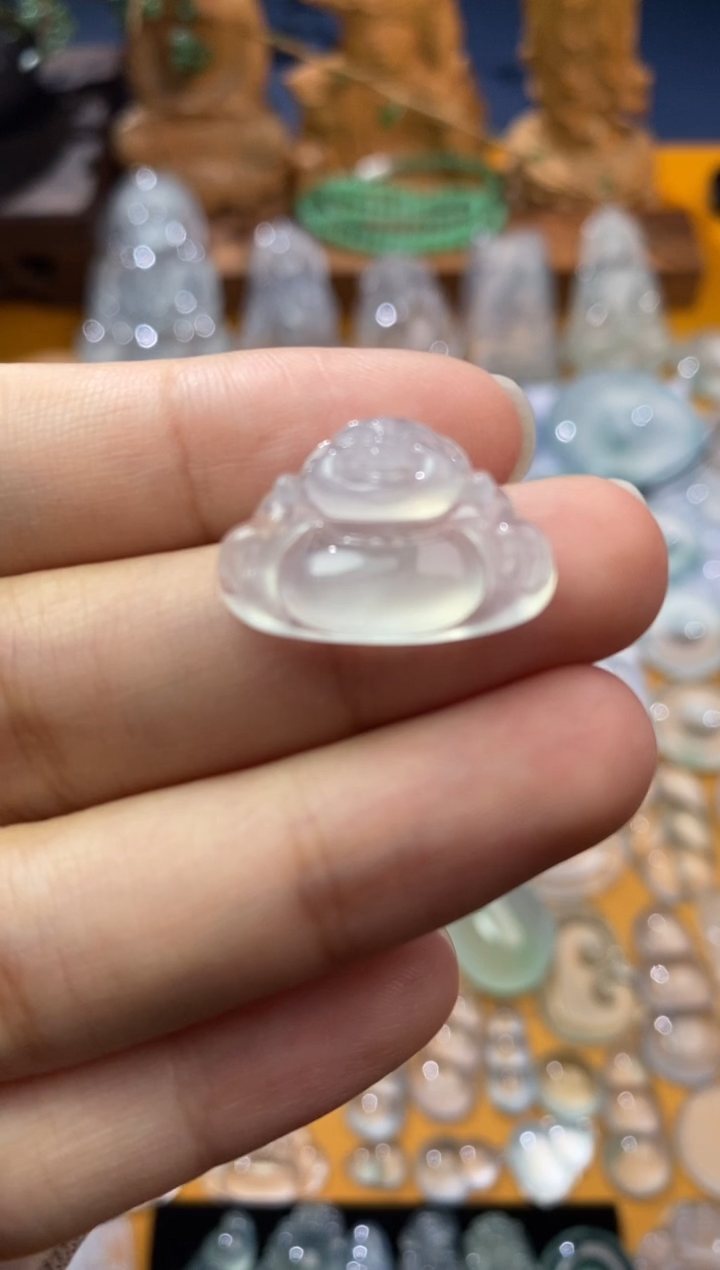 【闪购商品】定制翡翠未镶嵌佛公14.9*21.2*5