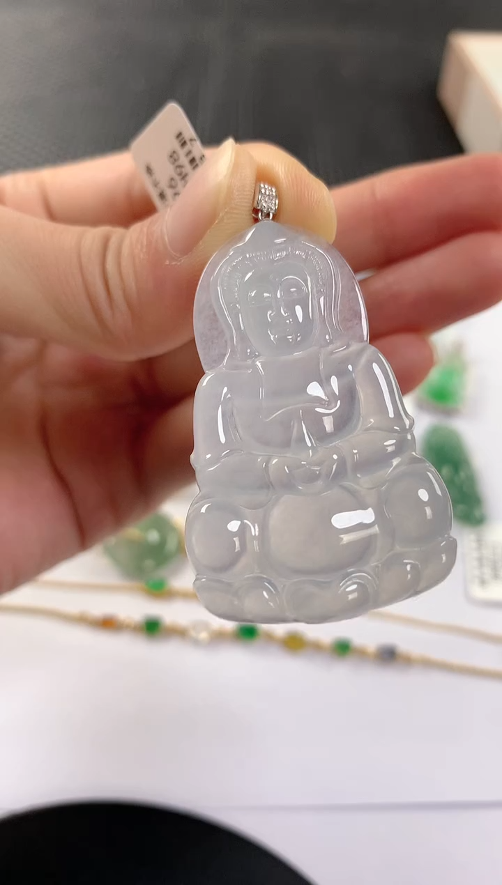 颈饰18K金镶嵌翡翠136