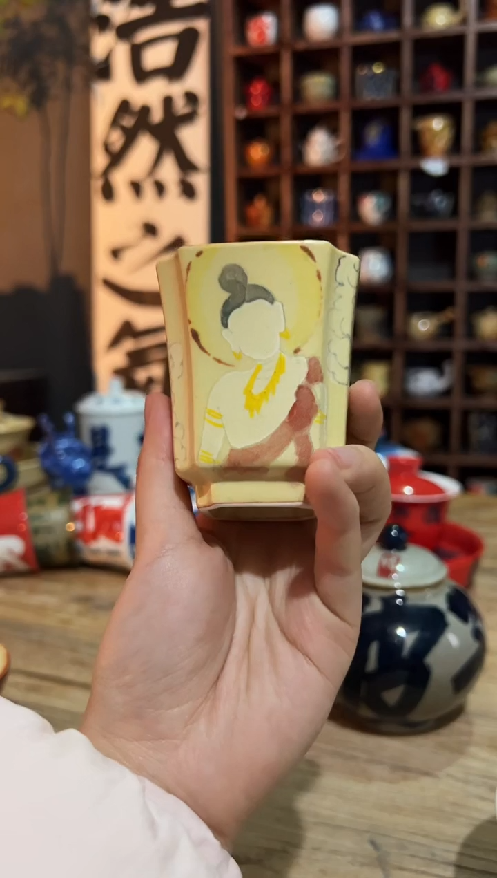 观云听雨原创手绘茶具