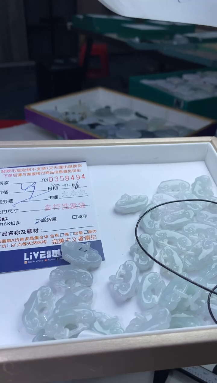 【闪购商品】翡翠颈饰未镶嵌翡翠多样性发其一358494