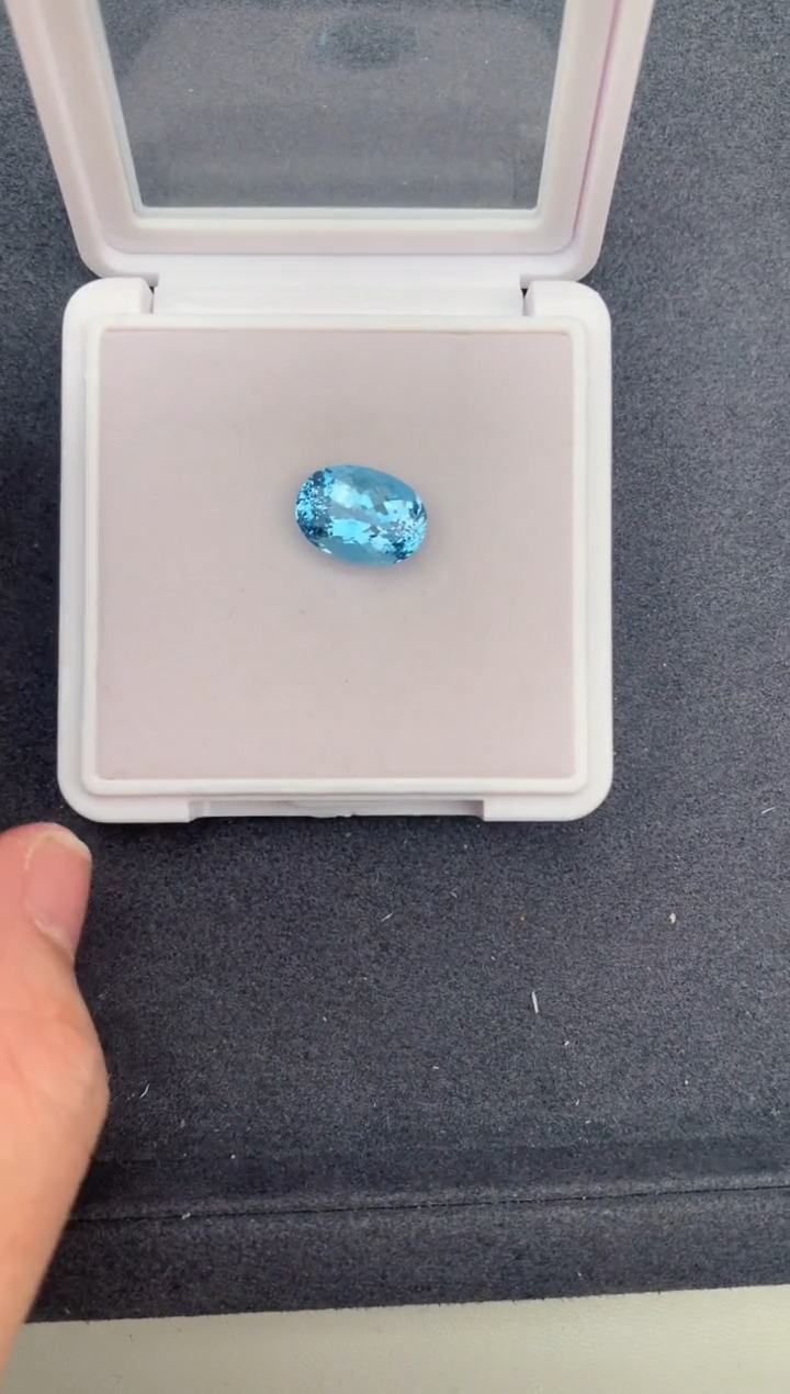 【闪购商品】海蓝宝石裸石未镶嵌5.7ct 海蓝宝石