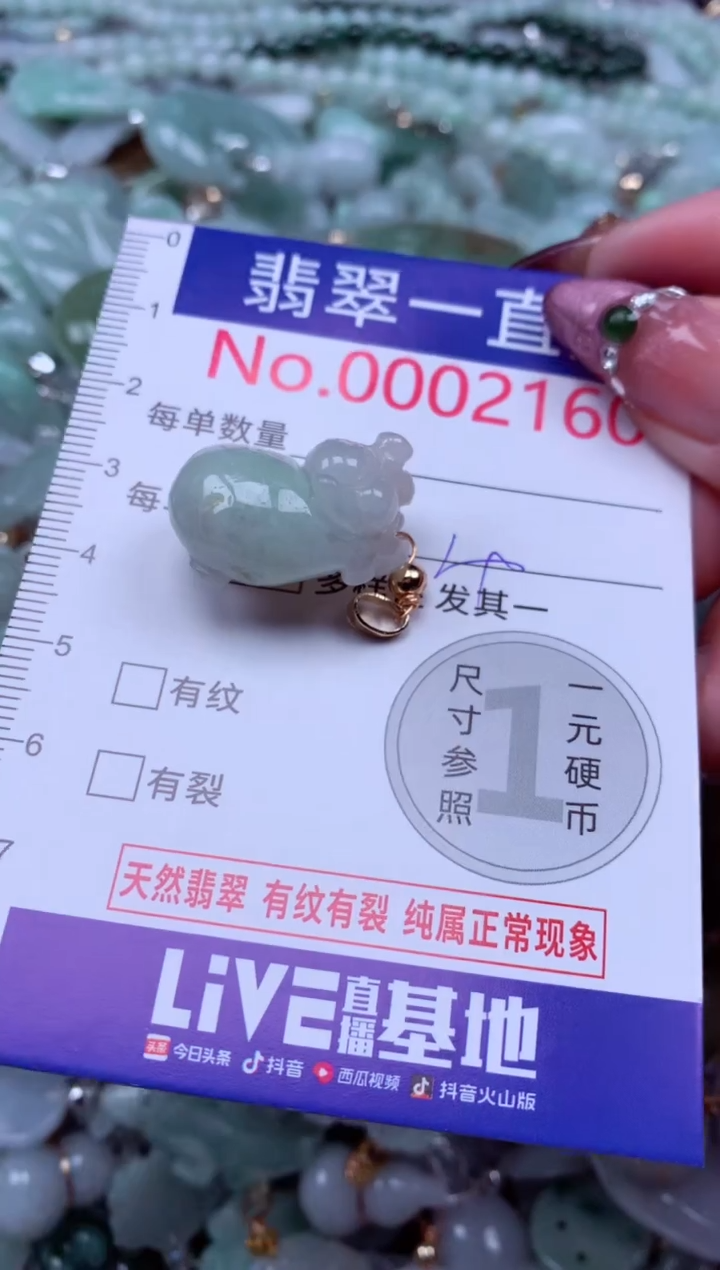 吊坠(不含链)未镶嵌翡翠2160
