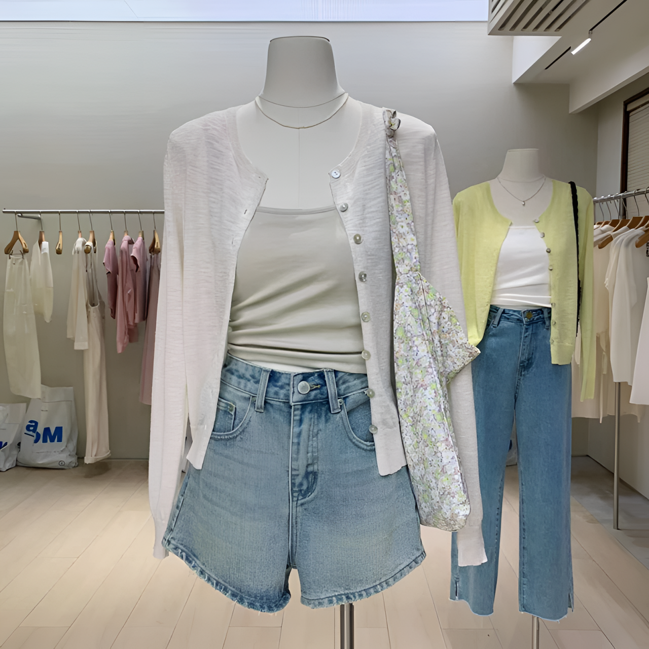 夏季薄款竹节麻防晒空调针织开衫女