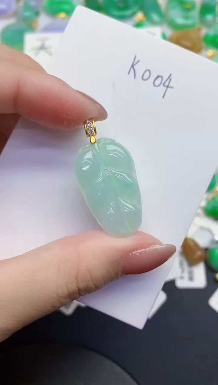 颈饰未镶嵌翡翠缅甸天然翡翠A货