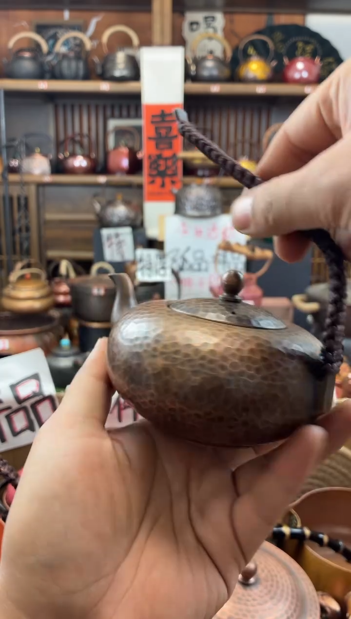 400毫升飞天老铜壶纯紫铜加厚高端清仓  