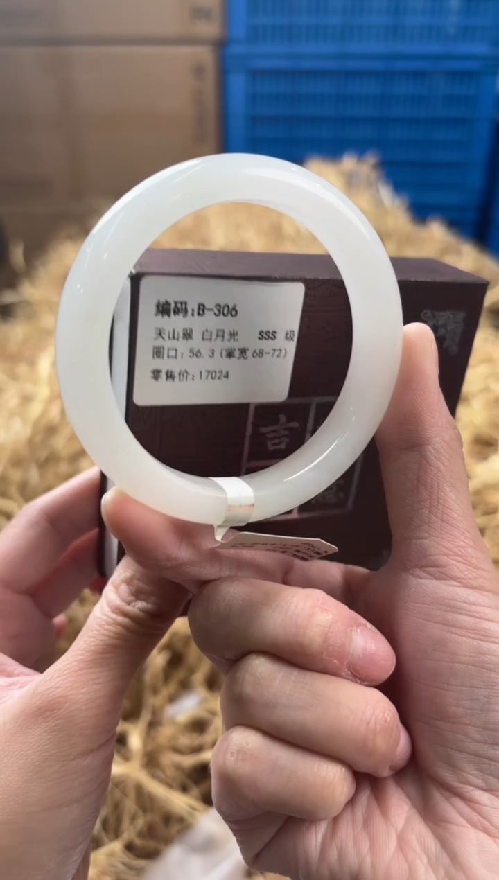 未镶嵌手镯石英质玉B-306