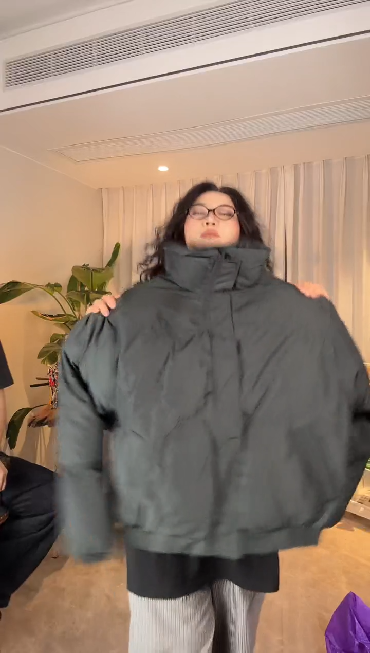 pureytalk黑色立领最后一款棉服