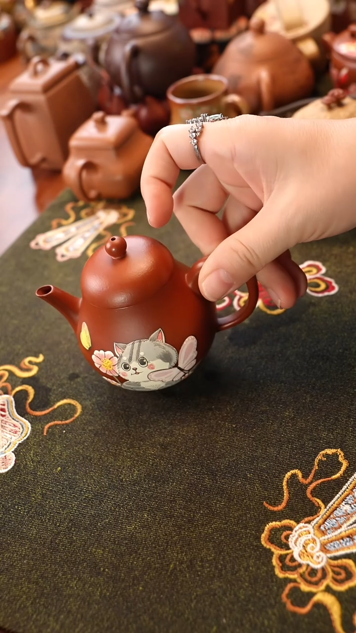 茶壶紫砂猫咪小梨