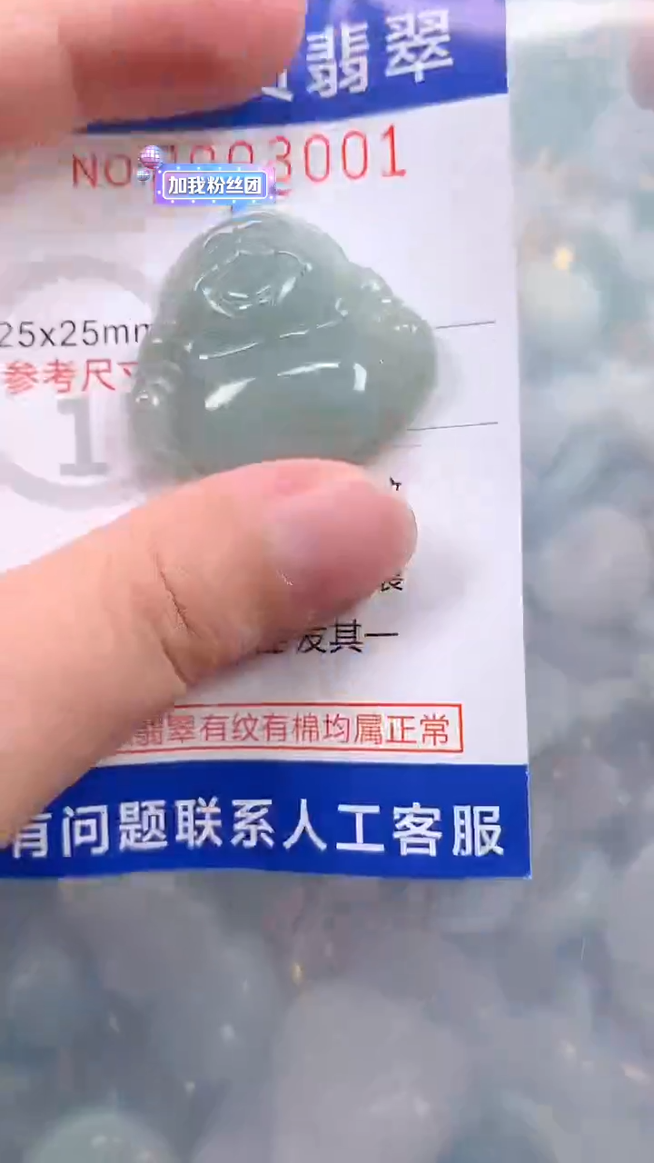 翡翠未镶嵌吊坠(不含链)1