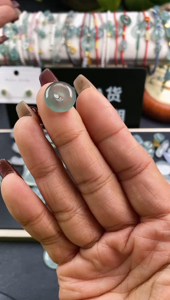 【闪购商品】翡翠裸石199平安扣~默认裸石发货