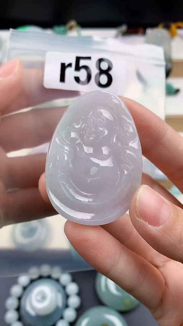 颈饰未镶嵌翡翠天然翡翠吊坠挂件