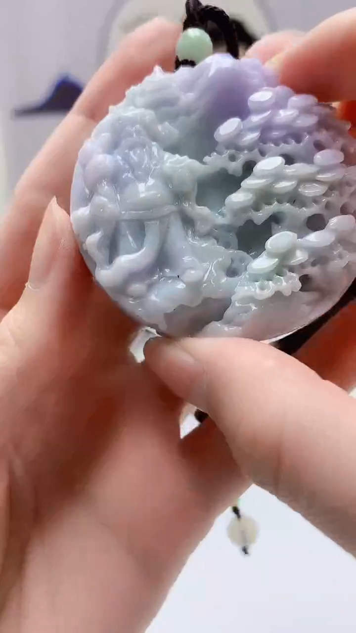 【闪购商品】定制翡翠未镶嵌5152zm-毛货挂件财神65