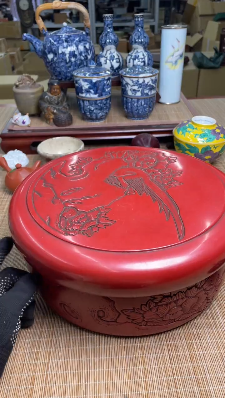 67号剔红茶仓中古物品谨慎参拍直播专用链接