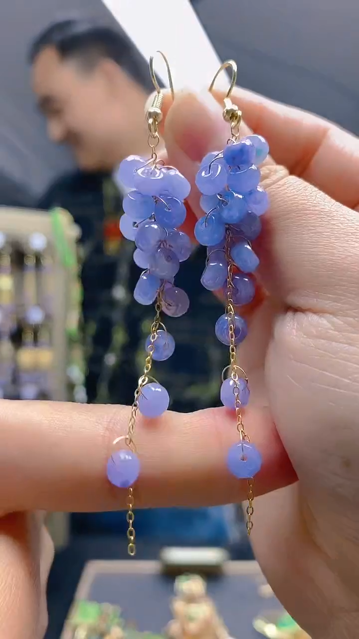 【闪购商品】翡翠耳饰合金0282翡翠耳钩