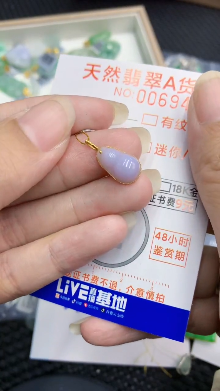 【闪购商品】翡翠颈饰18K金镶嵌            8