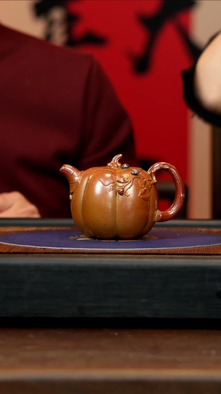 【闪购商品】紫砂茶壶CYL 石榴红 南瓜25