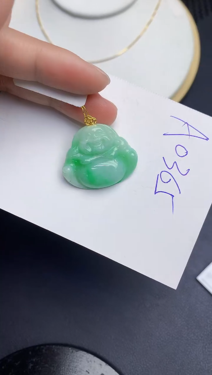 【闪购商品】翡翠颈饰18K金镶嵌000000000