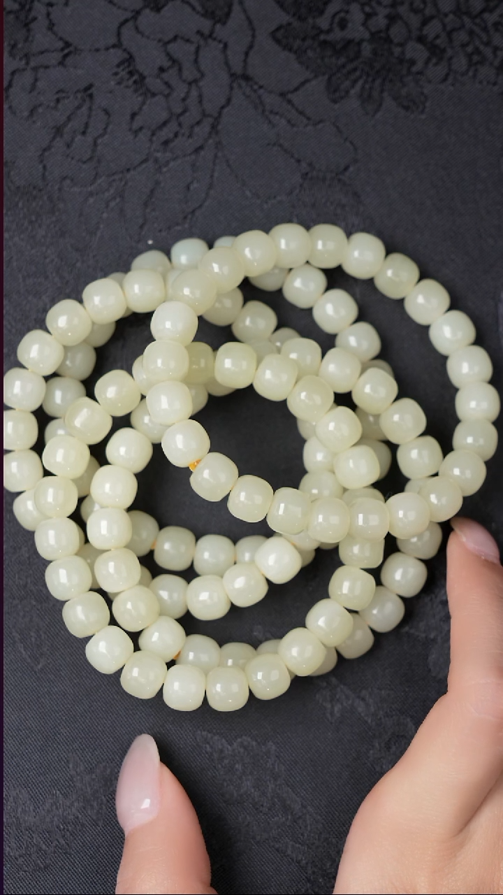 未镶嵌手串和田玉多样性发其1
