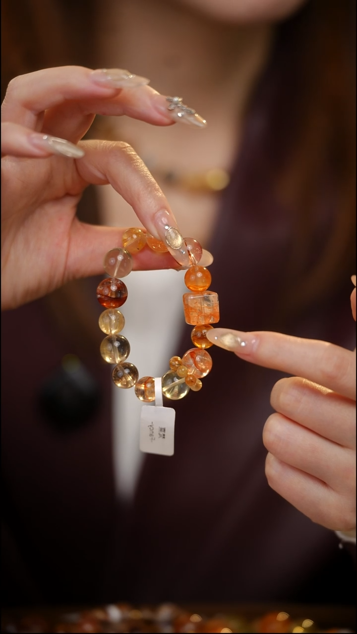 未镶嵌手串水晶胶花