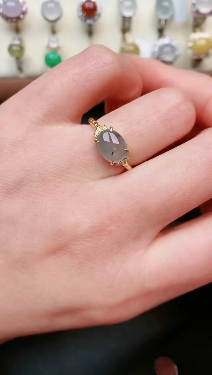 【闪购商品】翡翠戒指银S925镶嵌....