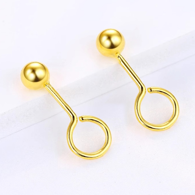 IBELOVE足金999小灯泡耳钉/AFE-3-精3/111