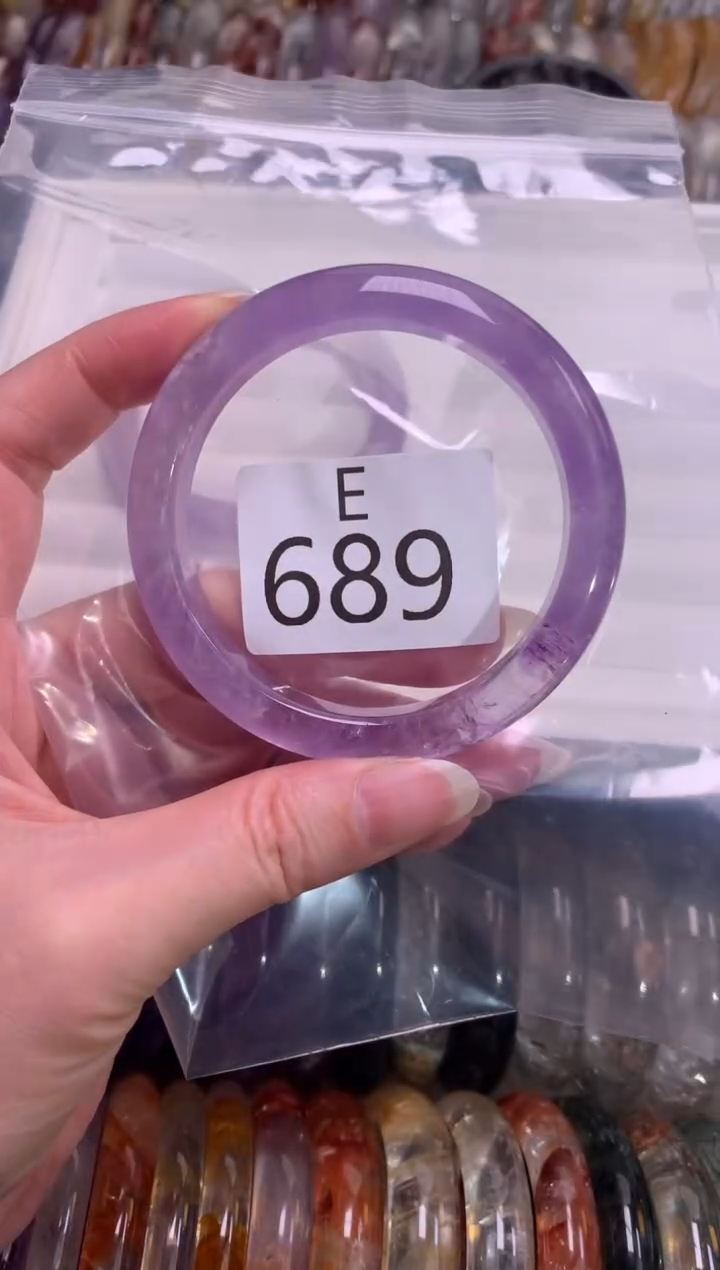 【闪购商品】紫晶水晶手镯未镶嵌689-57